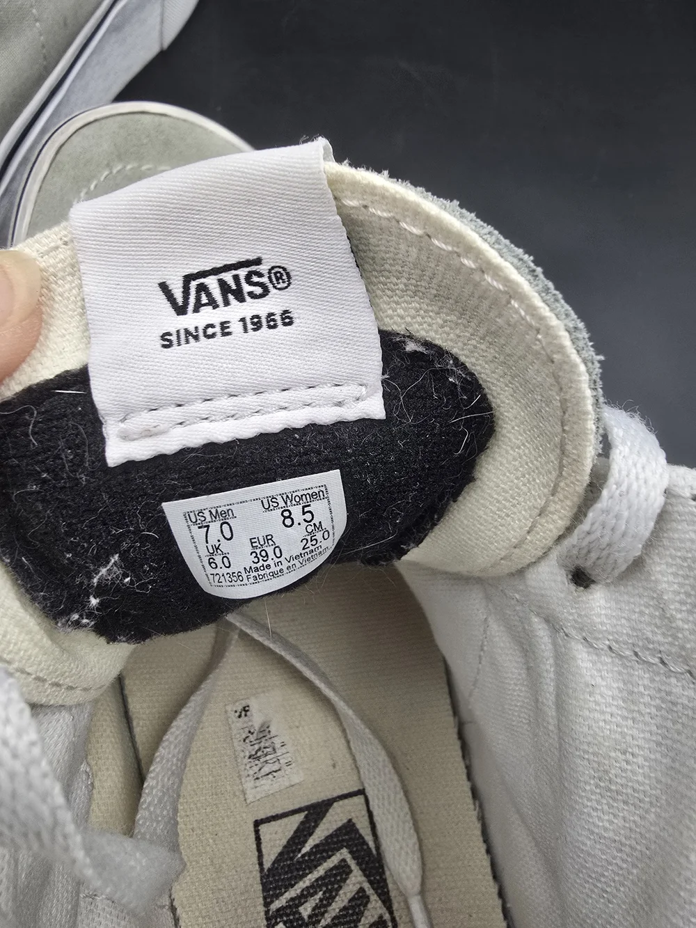 Vans Sk8-Hi High Top Sneakers in Light Gray/White